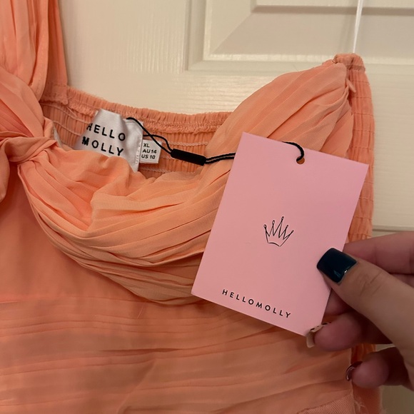 lavish style tulle maxi dress pink - hello molly! - Picture 5 of 7